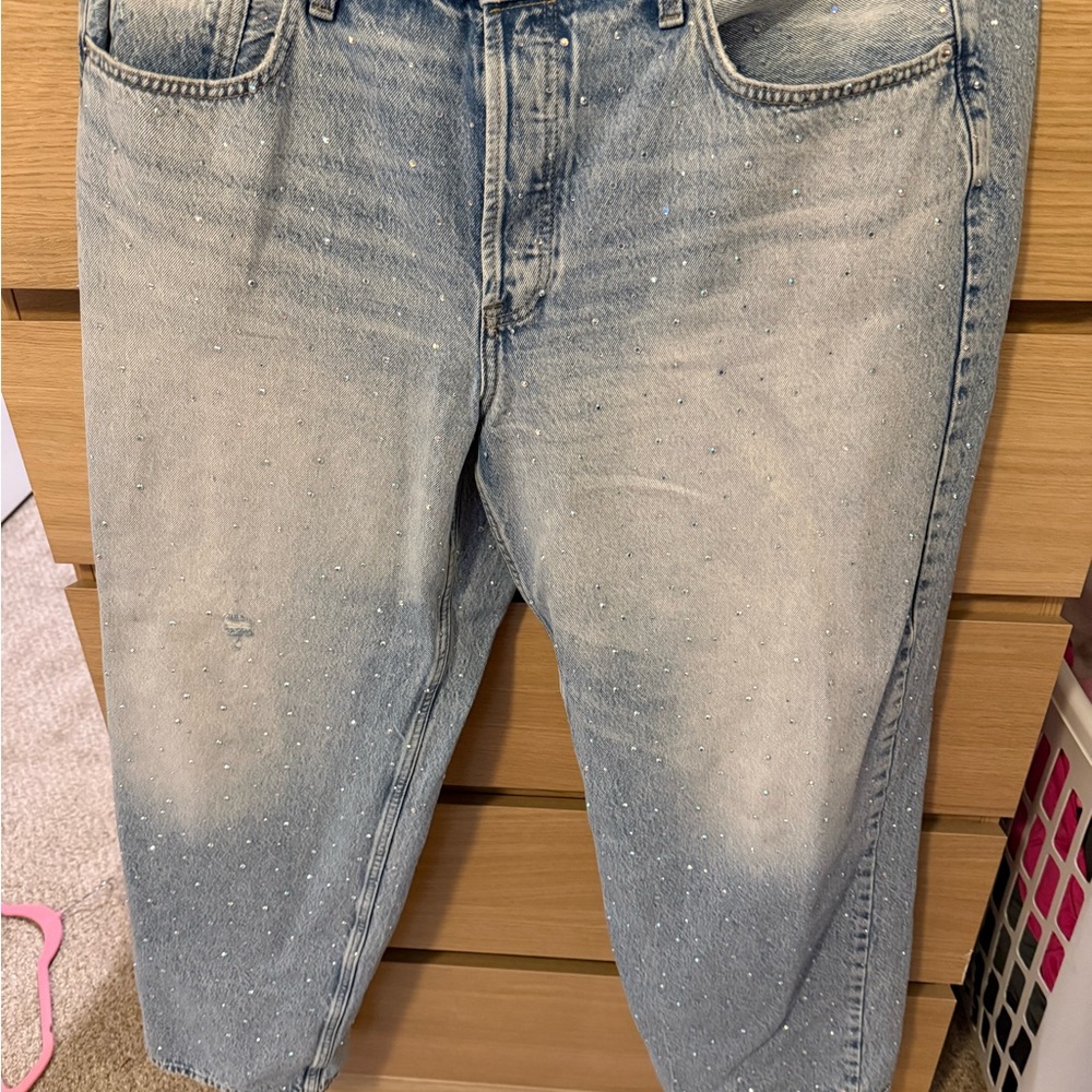Universal Thread Light Blue rhinestone jeans